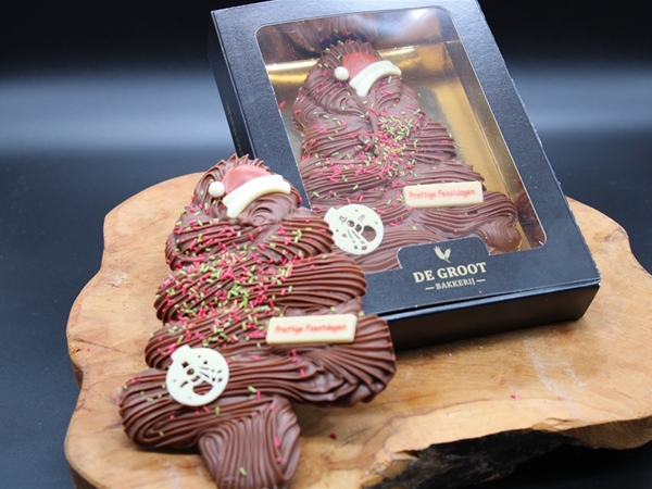 Kerstboom chocolade groot